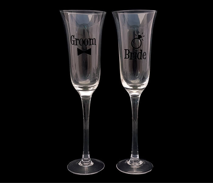 120-609 Toasting Glasses Bride and Groom 15.00