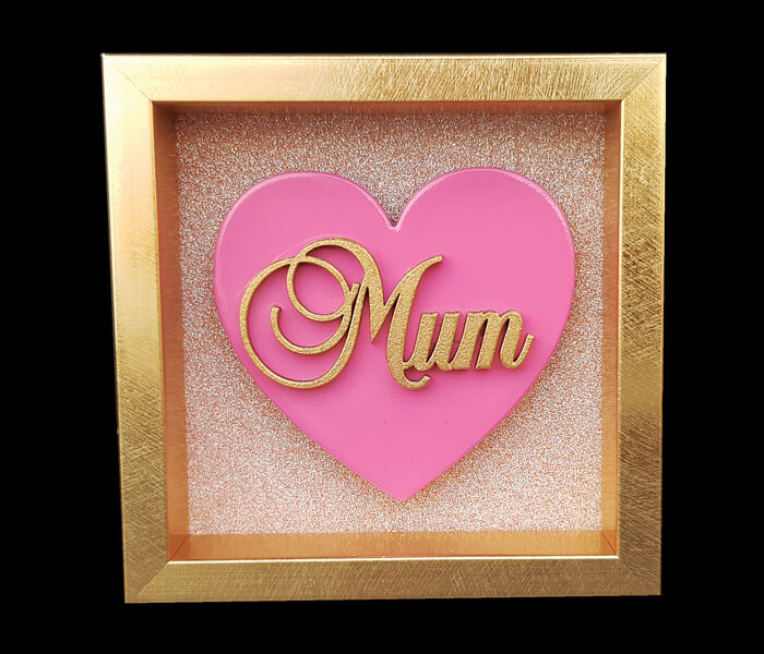 87796-(Mum) $6.95 Small Heart Plaque