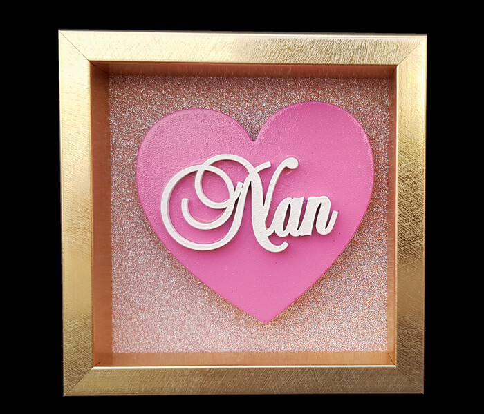 87796-(Nan) $6.95 Small Heart Plaque
