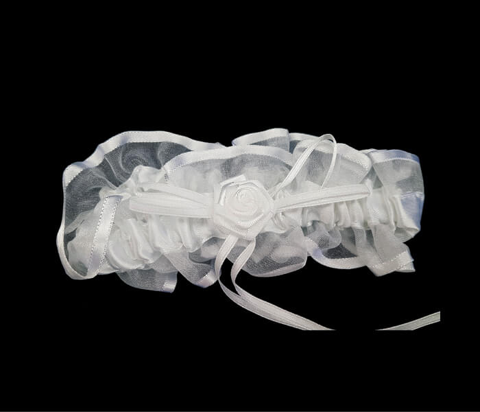 BR-1019 Garters Organza with satin trim 2.50