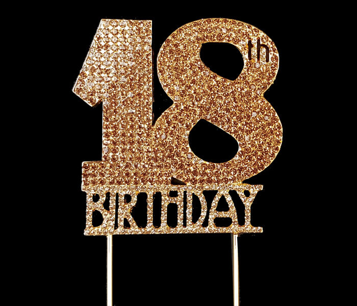 CT-18B(G) CT-18B(OG) - 7.6 6x6cm Gold _ Old Gold Diamond Cake topper CT-18BD(G) CT-18BD(OG) - 12.6 12x12cm