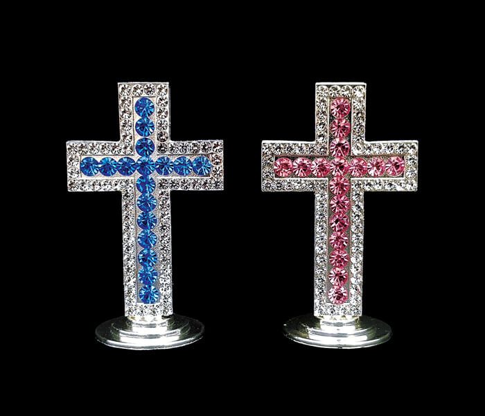 Designer Diamond Cross CROSS1-P Pink CROSS1B Blue $6.95