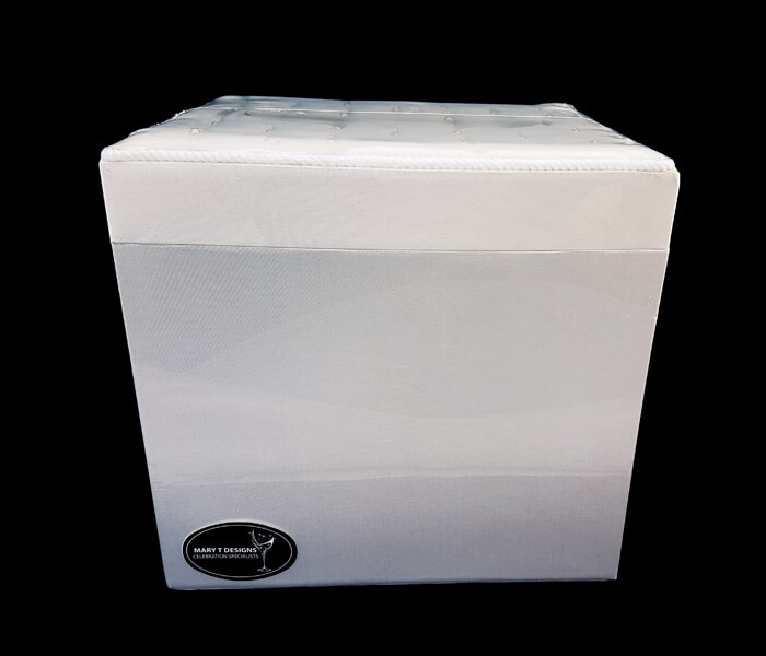 EL-338 Treasure Box Square Pearl Lid- Ivory 21cm width x 25cm Length x 24cm High 25.00