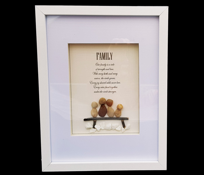 MDF68-PEB(FAM) $24.95 Large Pebble Frame