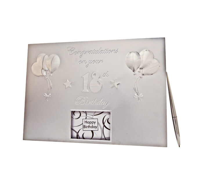 MTD18-$16.50 Guestbook _ Pen. Contains 36 Pages (Best Wishes, Guests, Gifts)