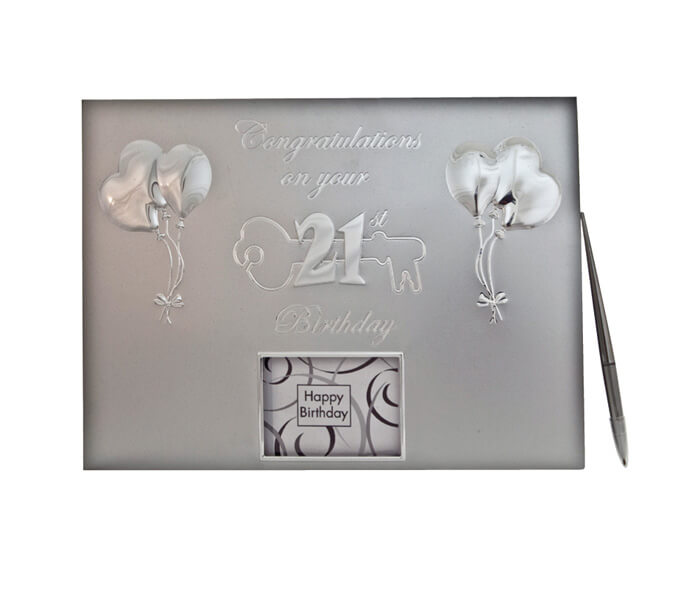 MTD21-$16.50 Guestbook _ Pen. Contains 36 Pages (Best Wishes, Guests, Gifts)