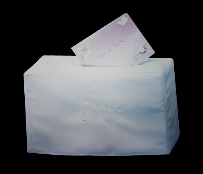 SATINWW-White SATINWW(IV) Ivory Treasure Box Cardboard with Satin Cover 16.5widthx35cm lengthx21cm High 8.00