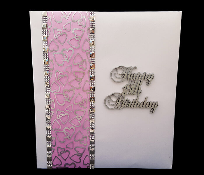 Satin Photo Album Diamond Heart Link SPALB-DHL $21.95